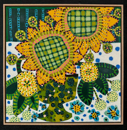 Stitched Sunflowers