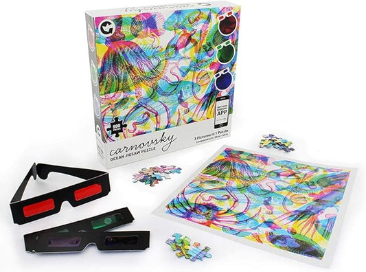 RGB Ocean by Carnovsky 500 Piece 3 Pictures in 1 Jigsaw Puzzle