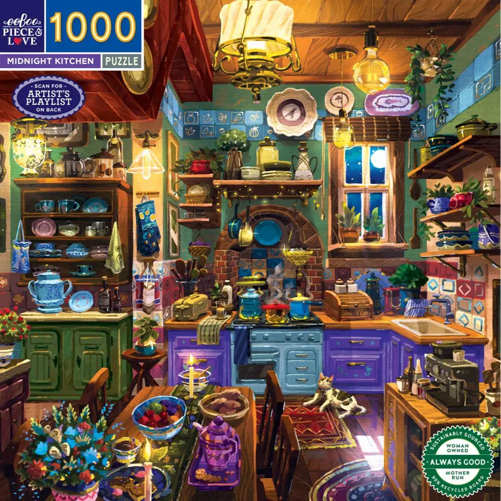 Eeboo 1000 Pc Puzzle - Midnight Kitchen