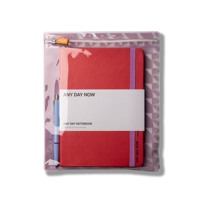 Any Day Now X Ballograf - A5 Notebook & Epoca Ballpoint- Watermelon & Lilac