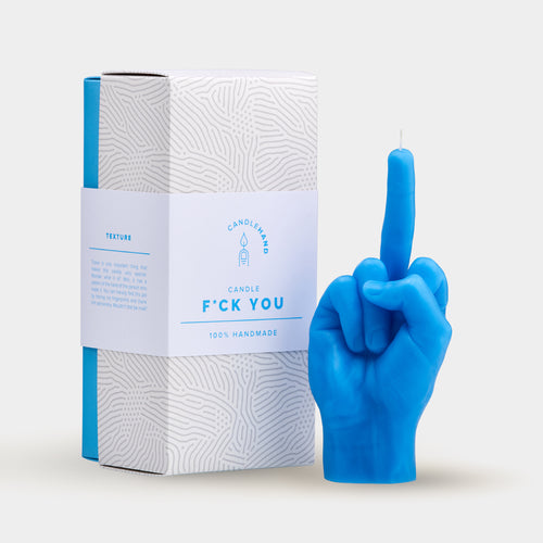 "Fcuk you" Hand Gesture Candle
