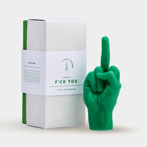 "Fcuk you" Hand Gesture Candle