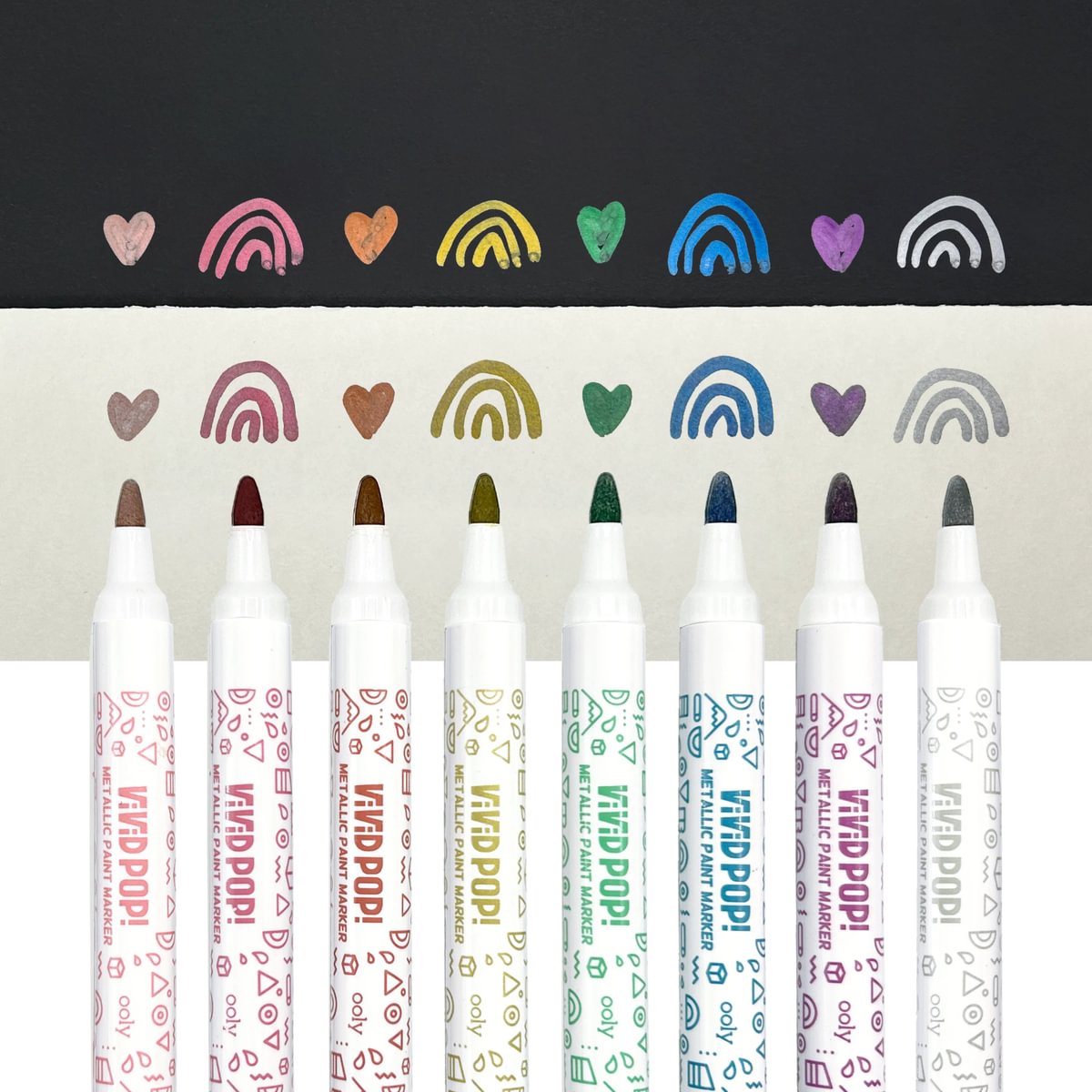 Ooly Markers – ViViD POP Paint! Markers – Metallic/8