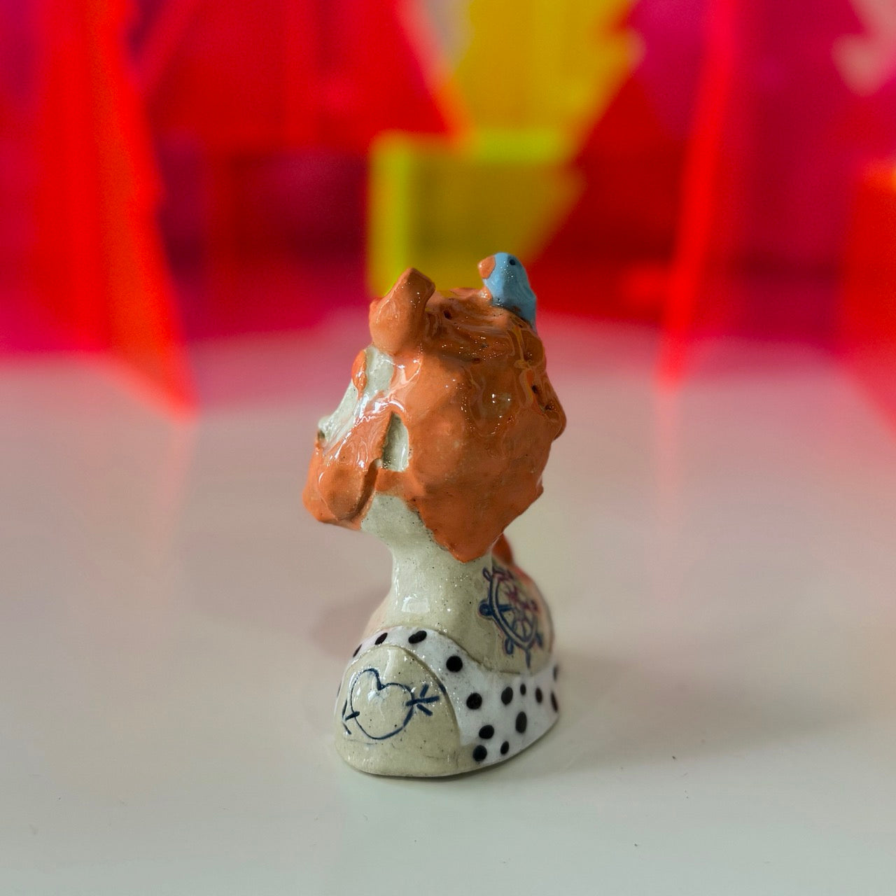 Mini Gloss Orange Hair Sea Creature Man