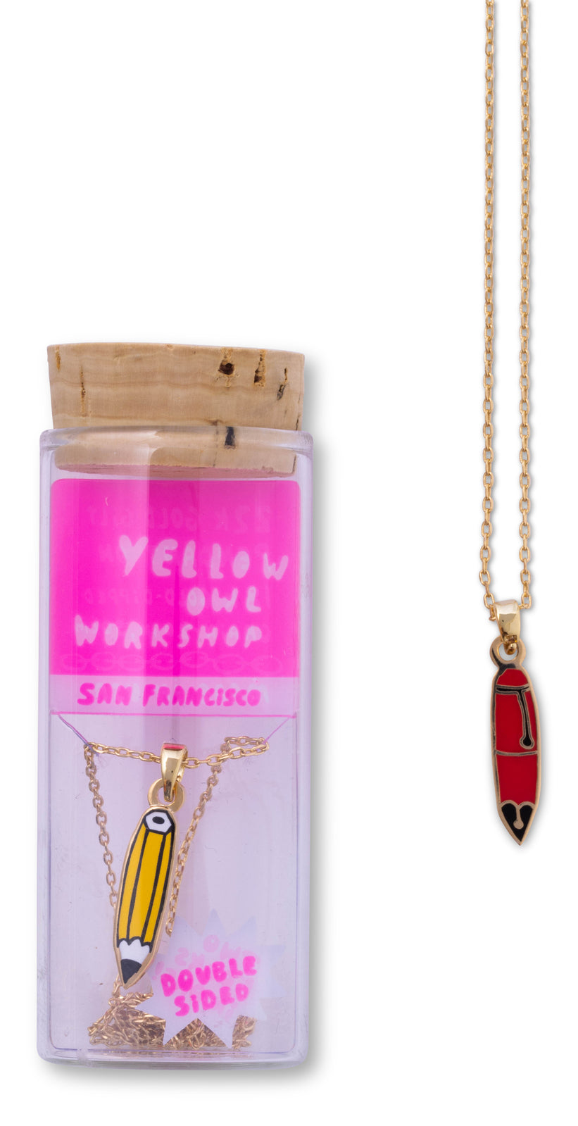 2-Sided Pendant - Pencil/Fountain Pen