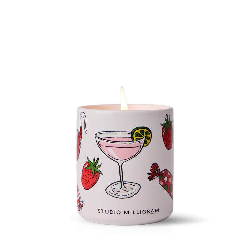 Studio Milligram - Christmas Ceramic Candle - Cocktail