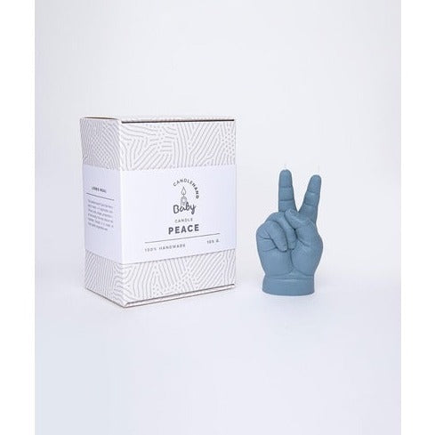 "Peace" Baby Hand Candle