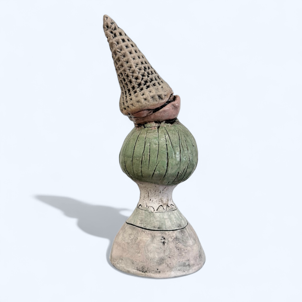 Matte Ice Cream Lady Sculpture