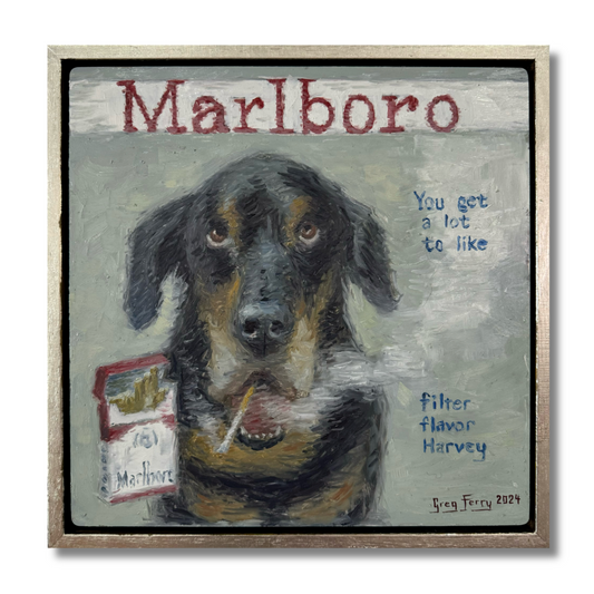 Harvey Marlboro Cigarette Poster. Flavour Filter Harvey