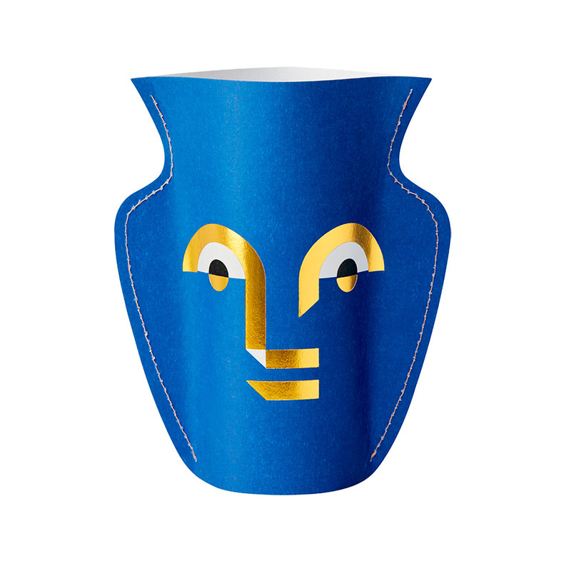 Paper Flower Vase Greeting Card - Small - Apolino