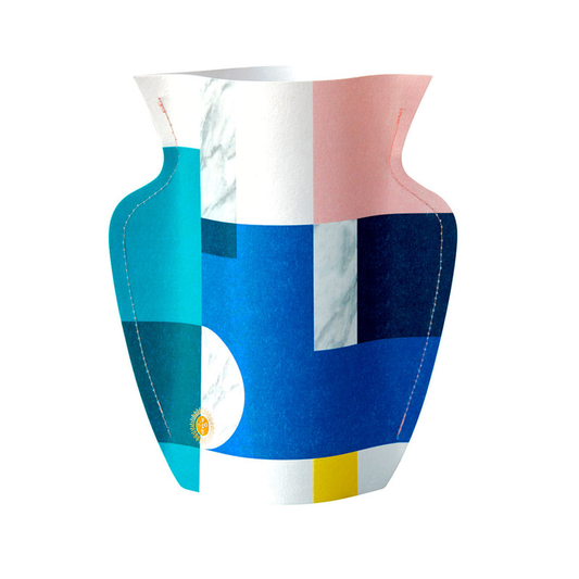 Paper Flower Vase Greeting Card - Small - Scala