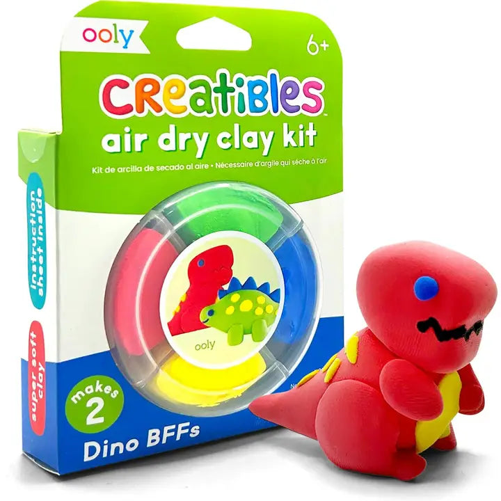 Ooly Creatibles Air Dry Clay Kit - Dino Bbf's