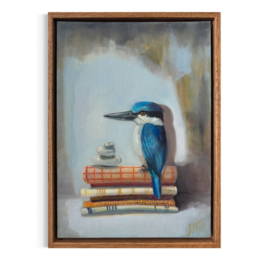 Forest Kingfisher on Stack