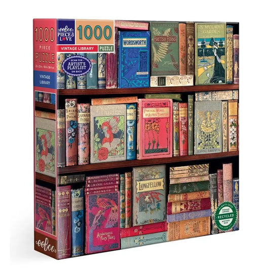 Eeboo 1000 Pc Puzzle - Vintage Library