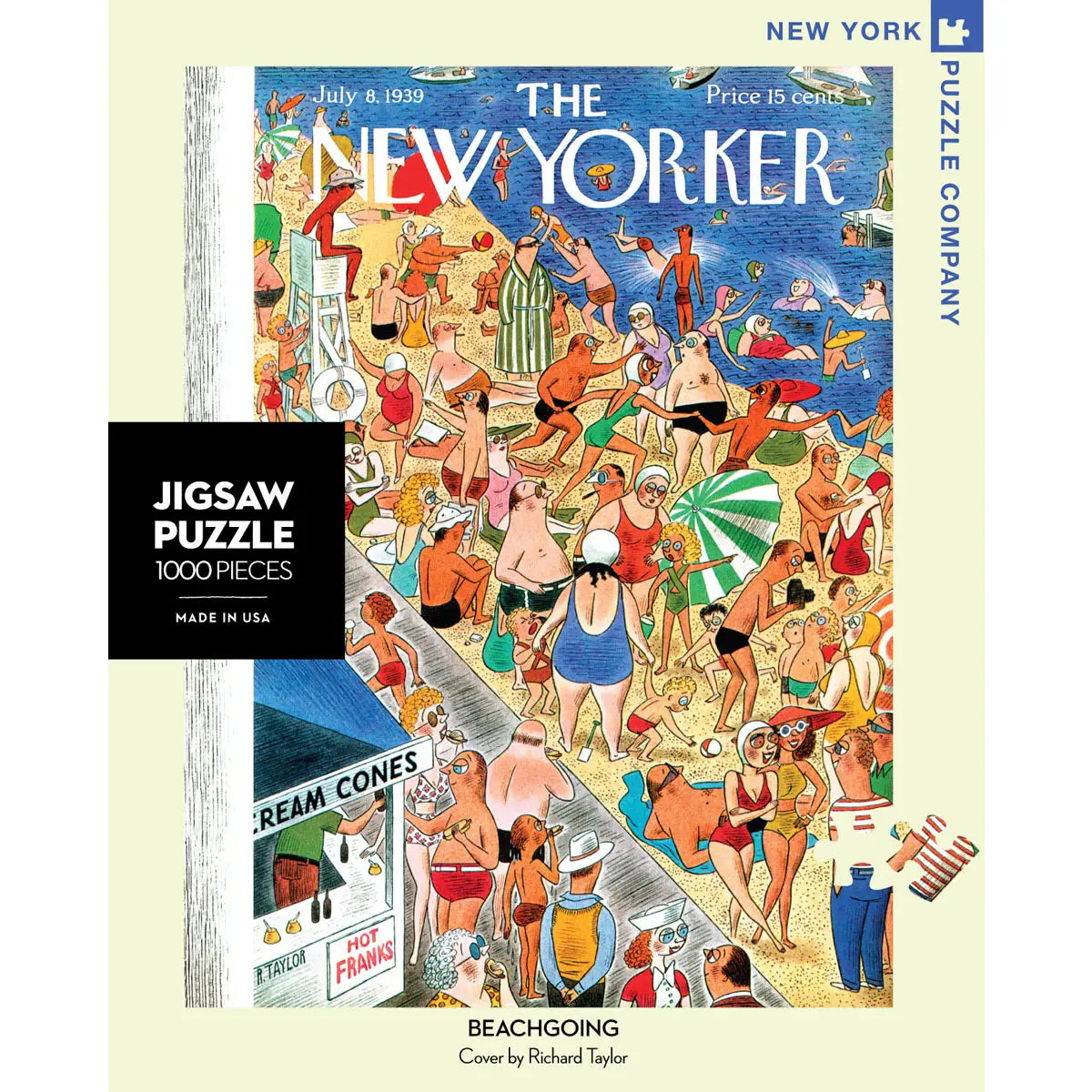 New York Puzzle Company 1000 Puzzle – Beach Going