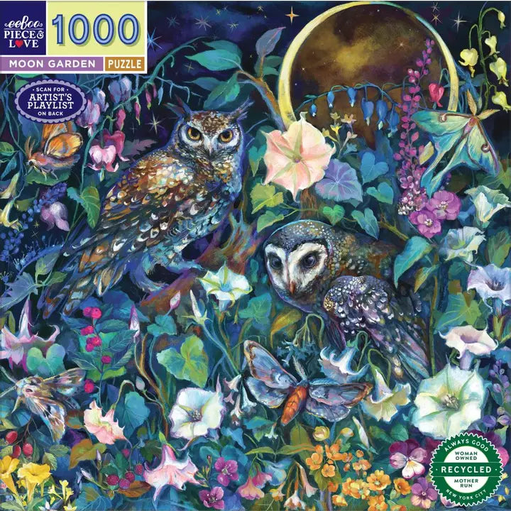 Eeboo 1000 Pc Puzzle – Moon Garden