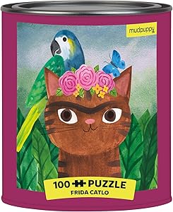 Frida Artsy Cat - 100pc Puzzle Tin