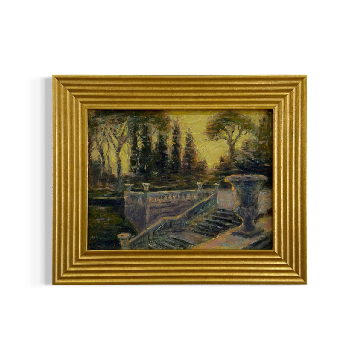 Stairs to the Garden at Dusk, Tuscany