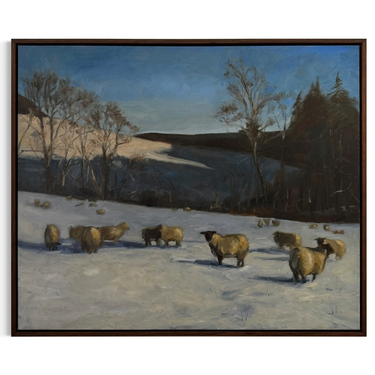 Sheep in the Snow