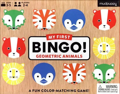 GEOMETRIC ANIMALS MY FIRST BINGO