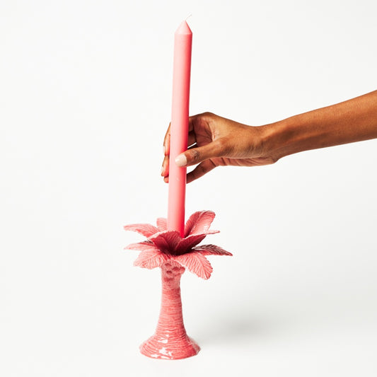 PALMY CANDLEHOLDER PINK