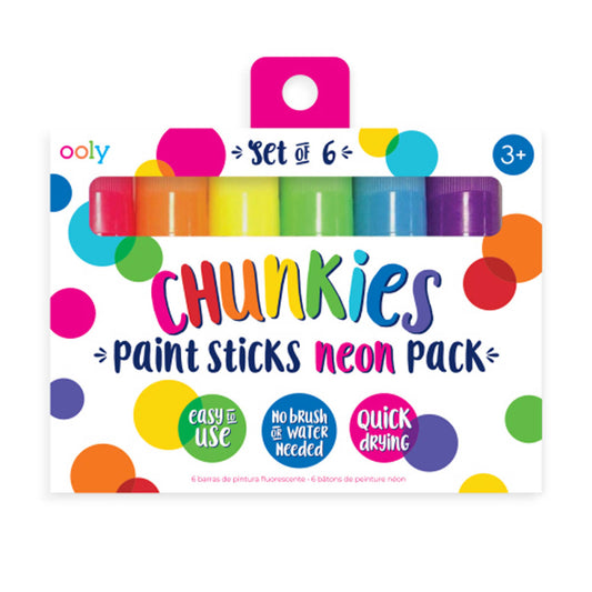 Ooly Chunkie Paint Stick/6 Neon