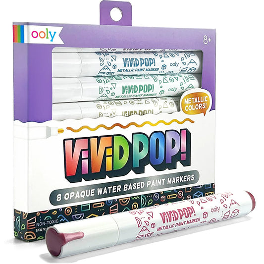 Ooly Markers – ViViD POP Paint! Markers – Metallic/8