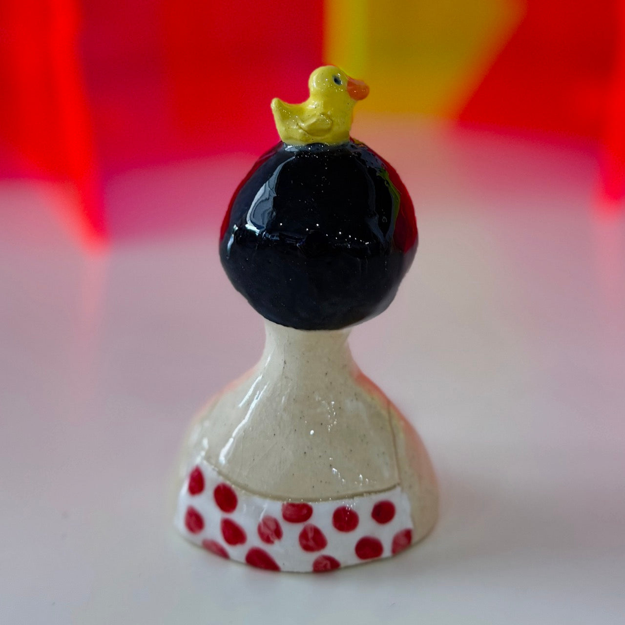 Mini Gloss Polka Dot Girl with Duck