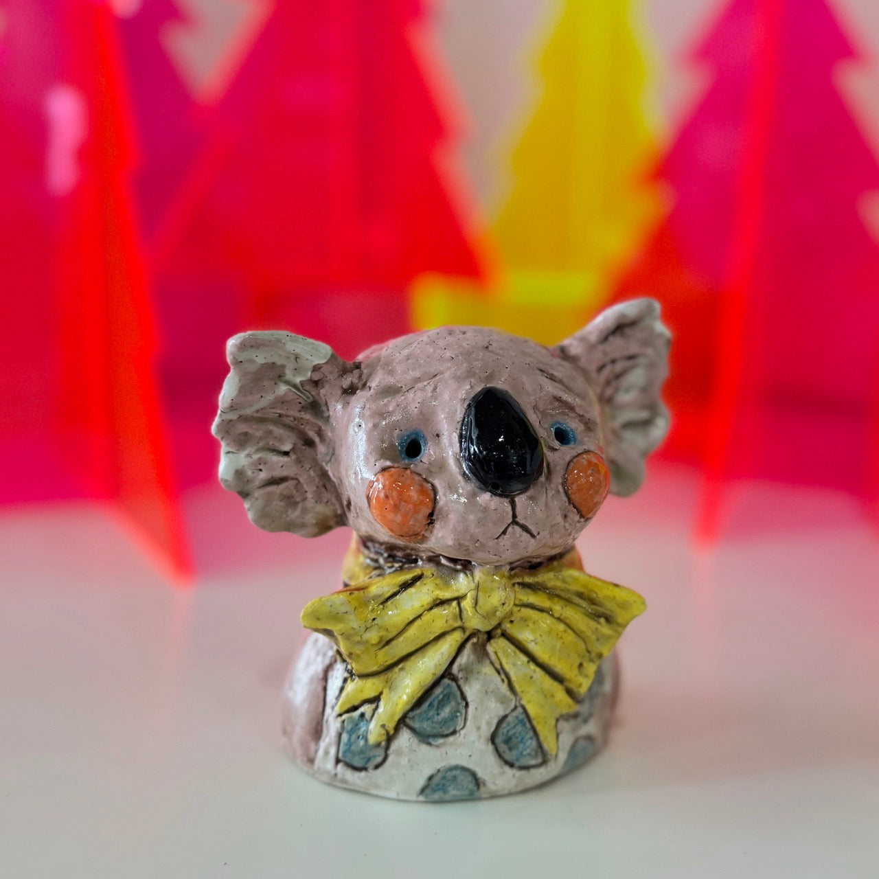 Matte Pink Koala Bust