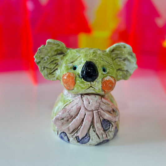 Matte Green Koala Bust