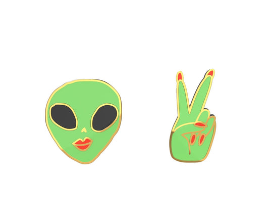 Alien Earrings