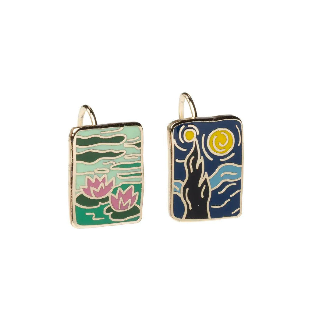 Drop Earrings -Impressionist