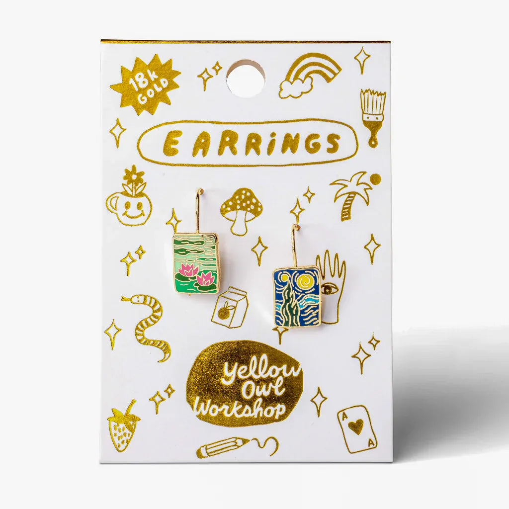 Drop Earrings -Impressionist