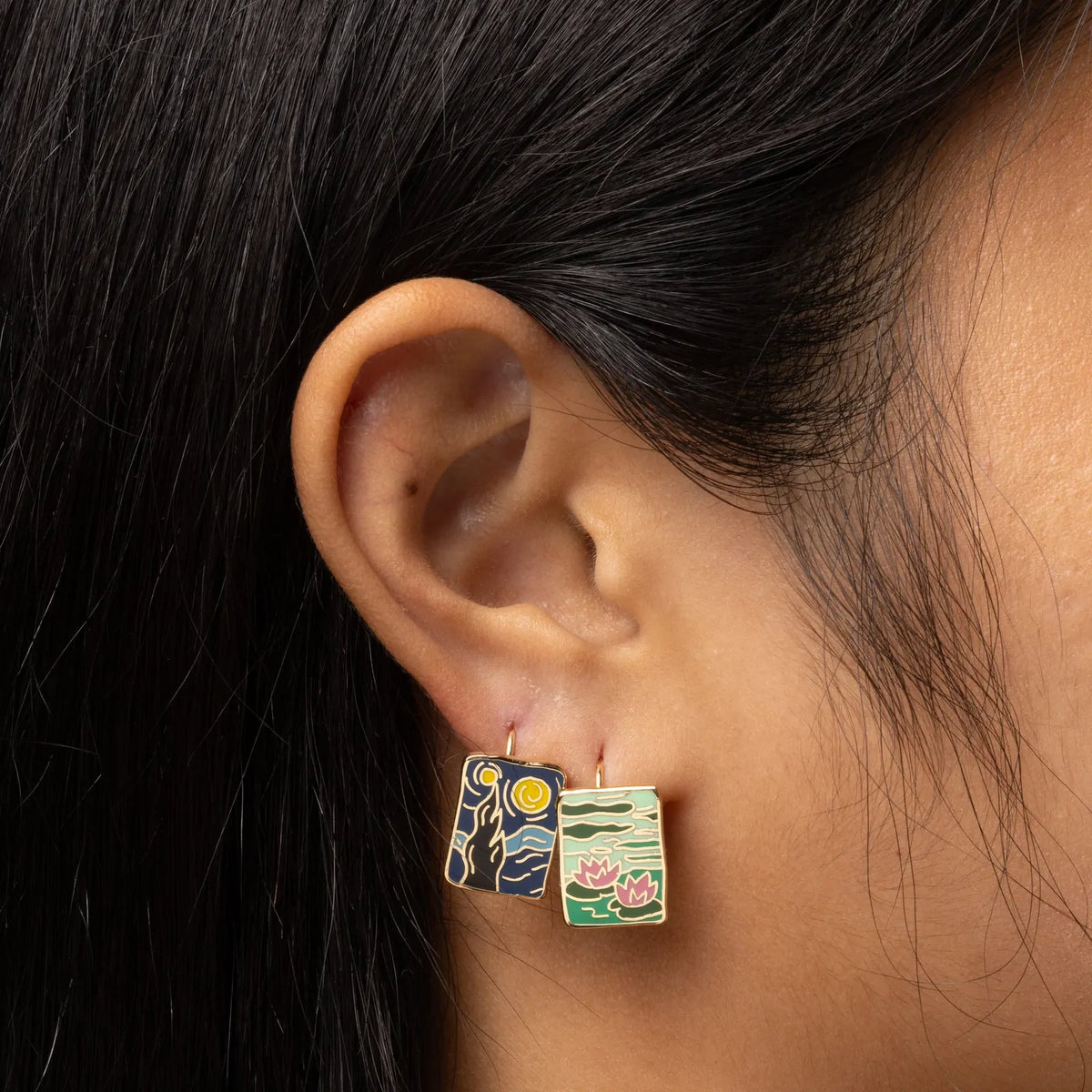 Drop Earrings -Impressionist