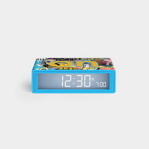 Lexon Flip Alarm Clock x Jean-Michel Basquiat- Untitled (Skull)