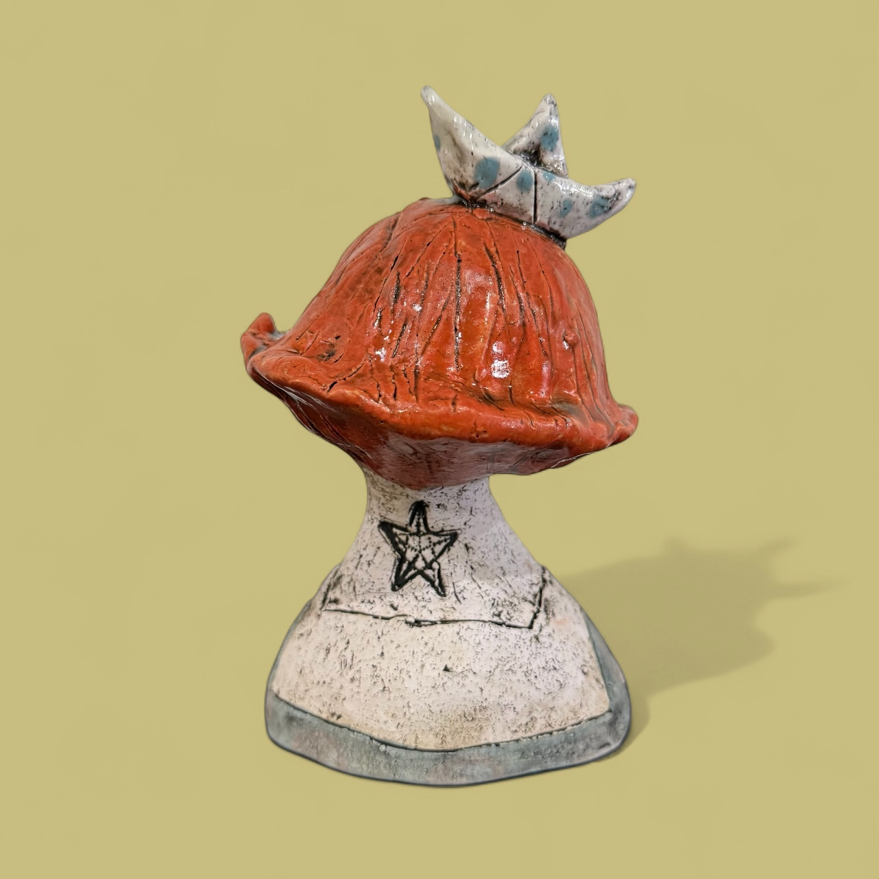 Matte Sailor Orange Bob Sculpture