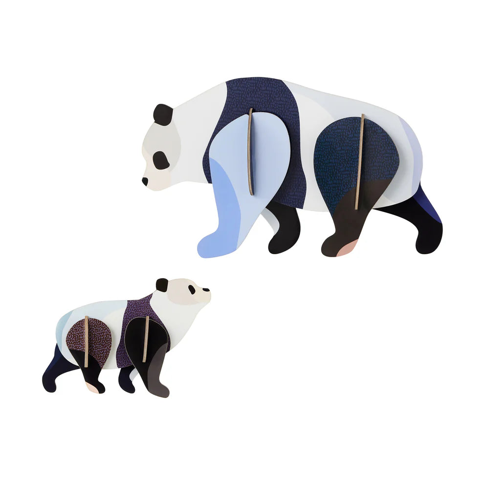 Wall Art Jungle Animals (A4) - Panda Family