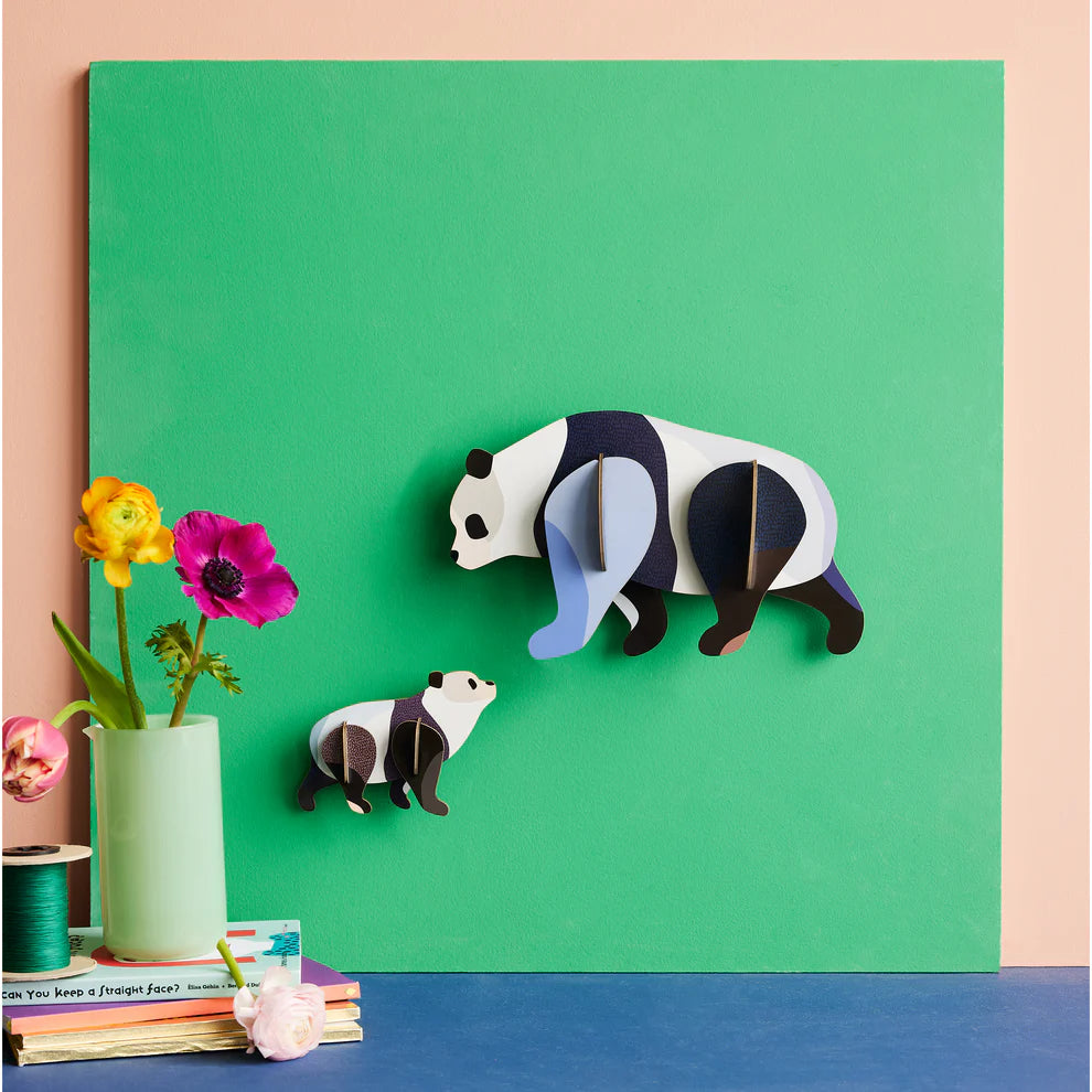 Wall Art Jungle Animals (A4) - Panda Family