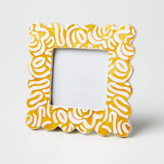 YELLOW SQUIGGLE FRAME