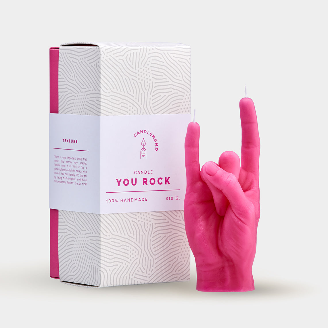 "You Rock" Hand Gesture Candle
