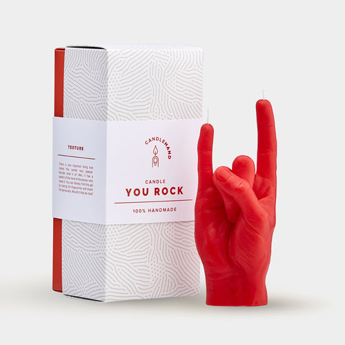 "You Rock" Hand Gesture Candle