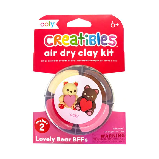 Ooly Creatibles Air Dry Clay Kit - Lovely Bear Bffs