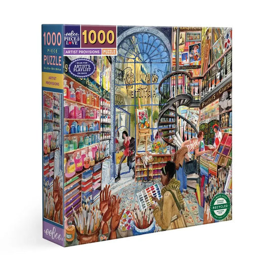 eeBoo 1000 Pc Puzzle - Artist's Provision: A Creative Escape in Every Piece