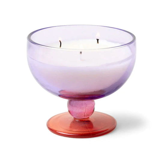 Pepper & Plum Glass Goblet Candle